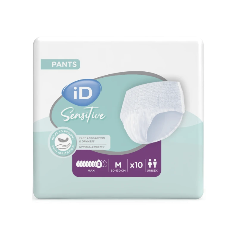 Pants Adulte ID SENSITIVE T2 Médium MAXI Sachet de 10.webp