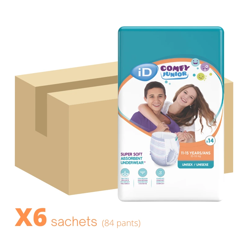 Culotte Enfant ID Comfy 11-15 ans Junior 35-55Kg Sachet de 14 Pants.webp