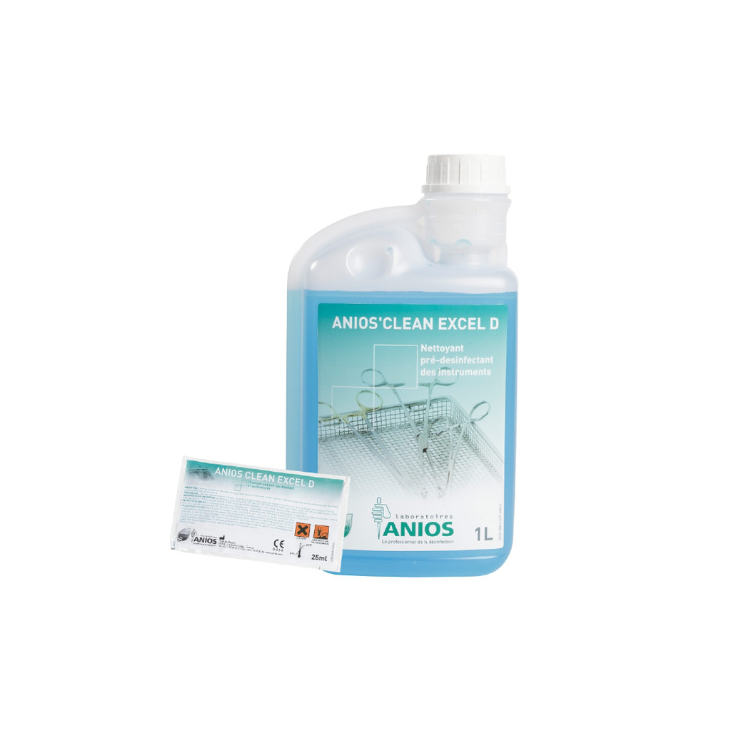 Clean Excel D (Pré-Désinfection Instruments) Anios Flacon 1L Avec Doseur