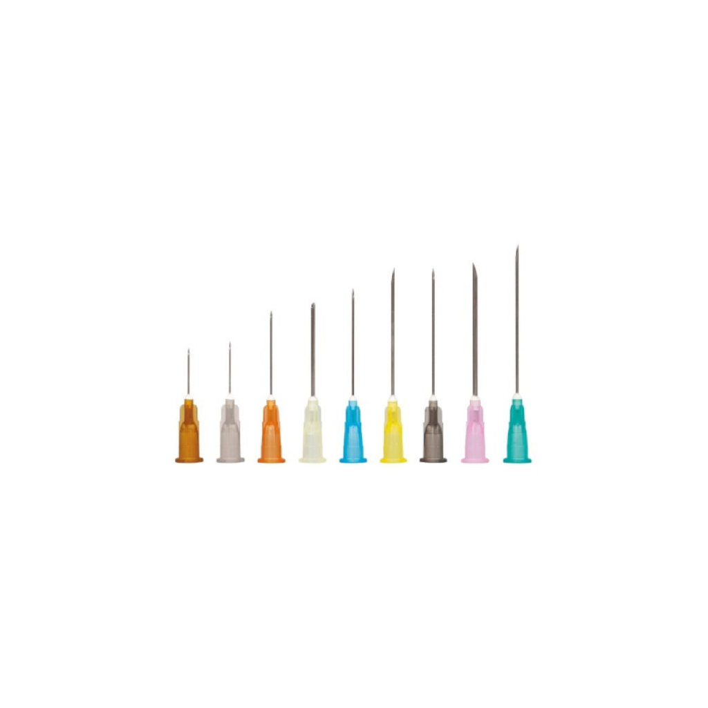Aiguille Sol Millenium 08X25mm Verte 21G Boite de 100