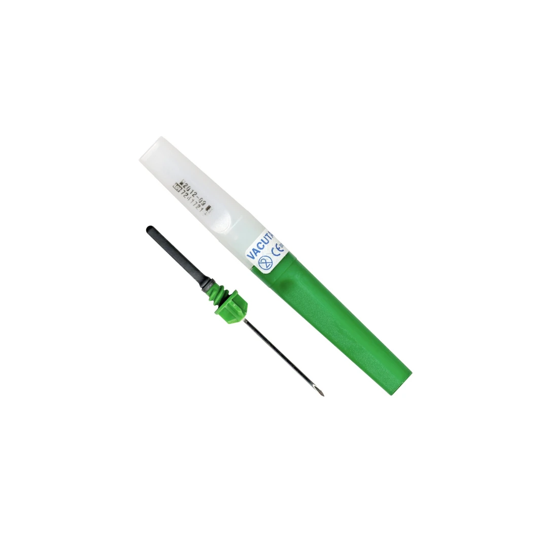 Aiguille Prelevement Vacutainer Securite Verte 8/10Eme Bte de 50
