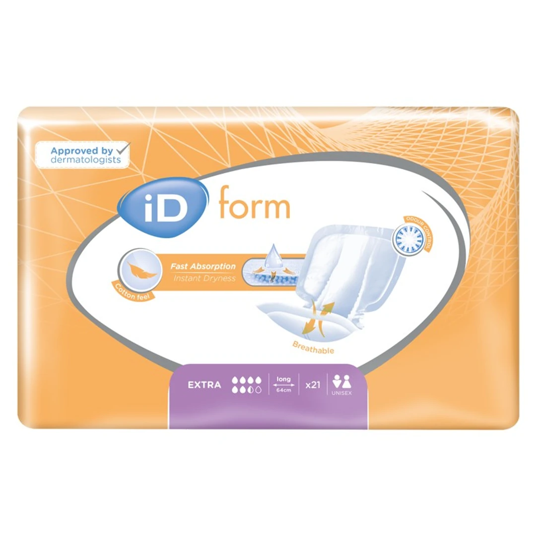 Protection pour fuites urinaires ID FORM Extra Long Sachet de 21
