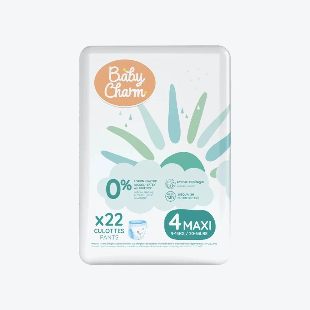 Culotte bébé Babycharm N°4 Maxi 9-15Kg Sachet de 22 Pants