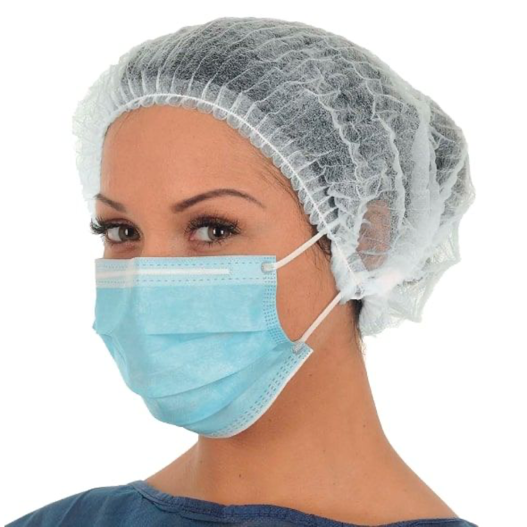 [CBCNT] Charlotte à Clip Non Tissée Blanche Sachet de 100