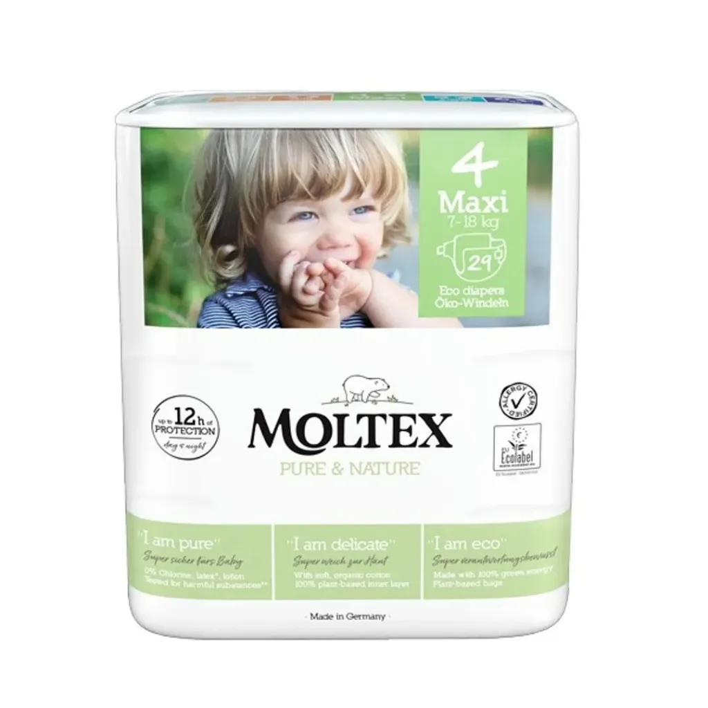 [CBMNM7/18] Couche Bébé Moltex N°4 Maxi 7-14Kg Sachet de 29 Couches