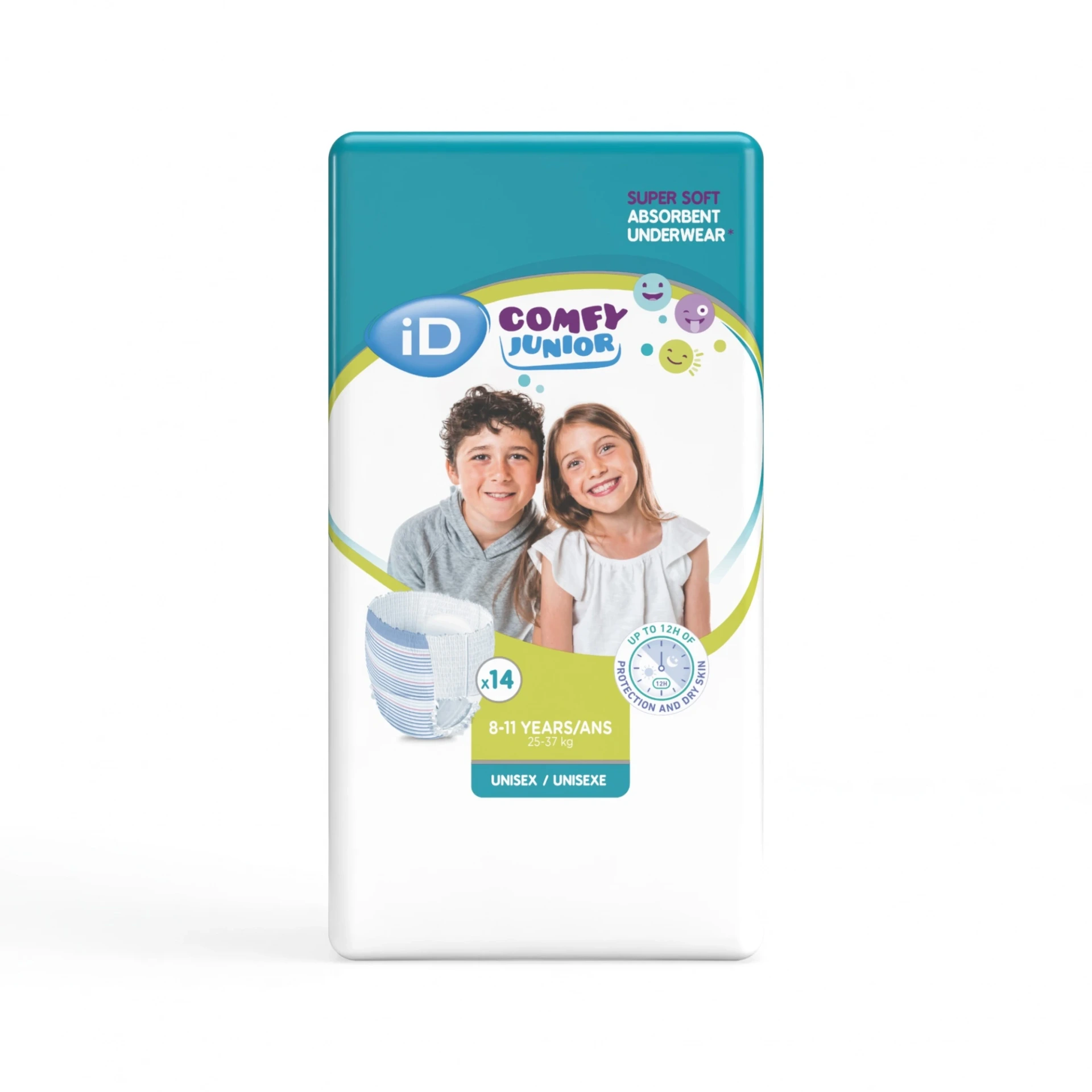 Culotte Enfant ID Comfy 8-11 ans Junior 24-47Kg Sachet de 14 Pants