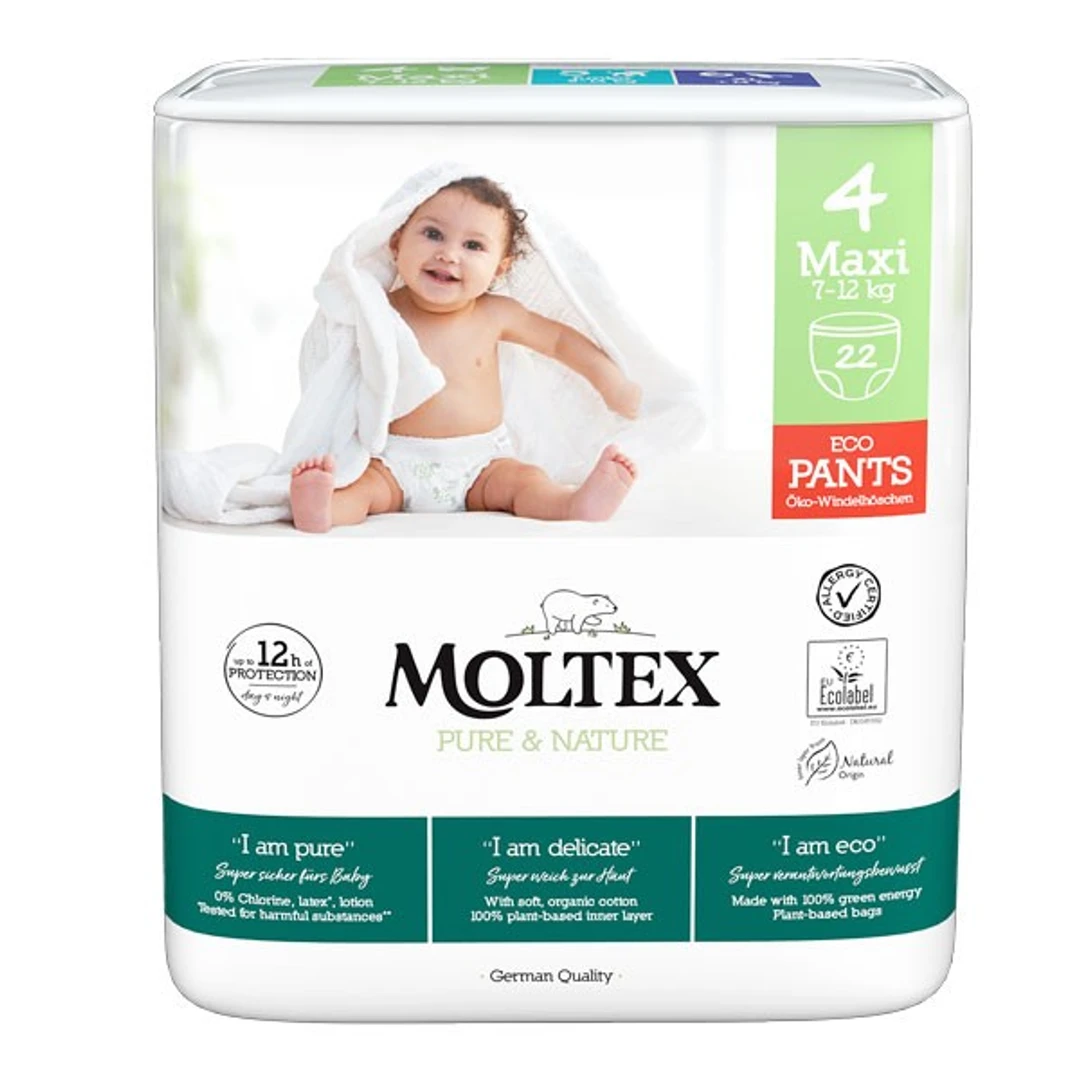 Couche Culotte Moltex T4 Maxi 8-12Kgs Sachet de 22