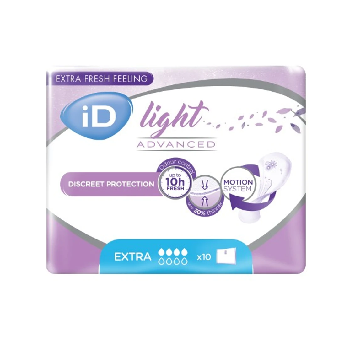 Protection Féminine ID LIGHT Extra 340Mm Sachet de 10