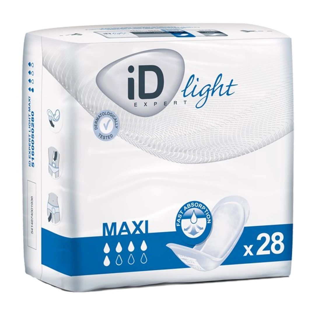 Protection pour fuites urinaires ID Light TBS Maxi Sachet de 28