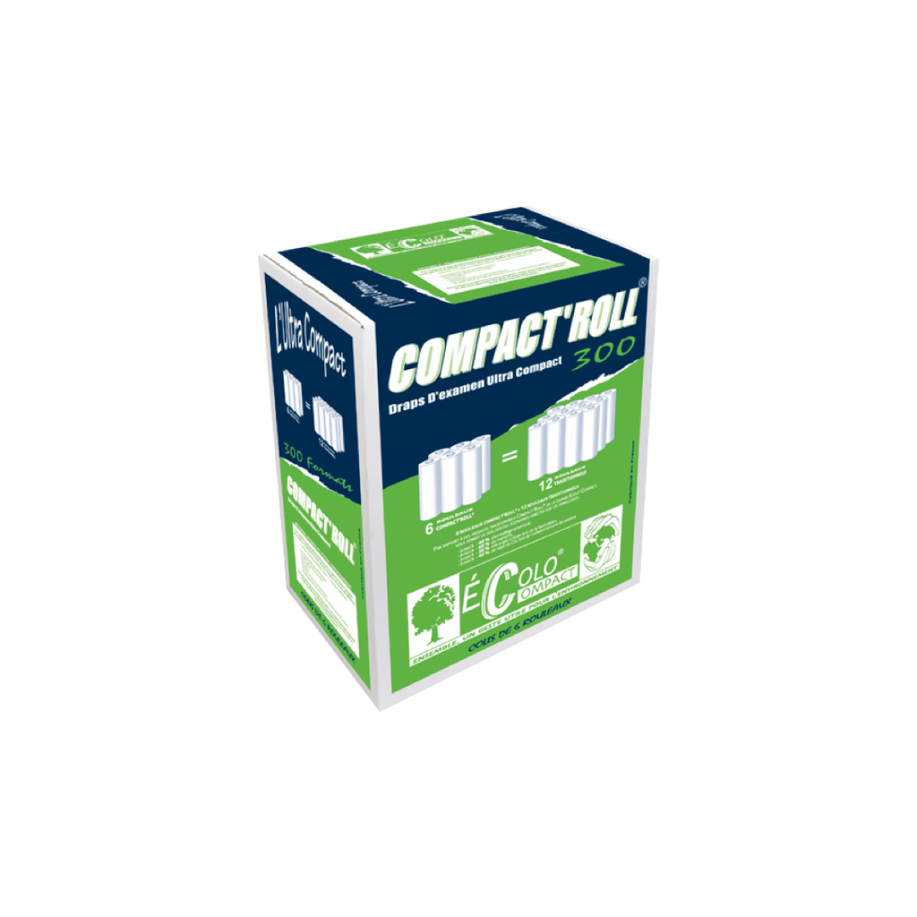 Drap d'Examen Blanc Compact Lisse 50X35cm 300 Formats