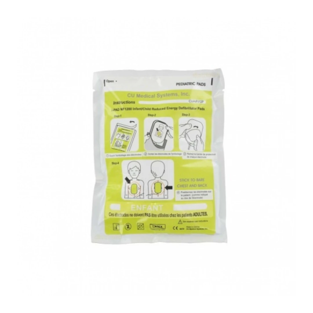 Electrode Enfant Préconnectée Pour Défibrillateur IPAD