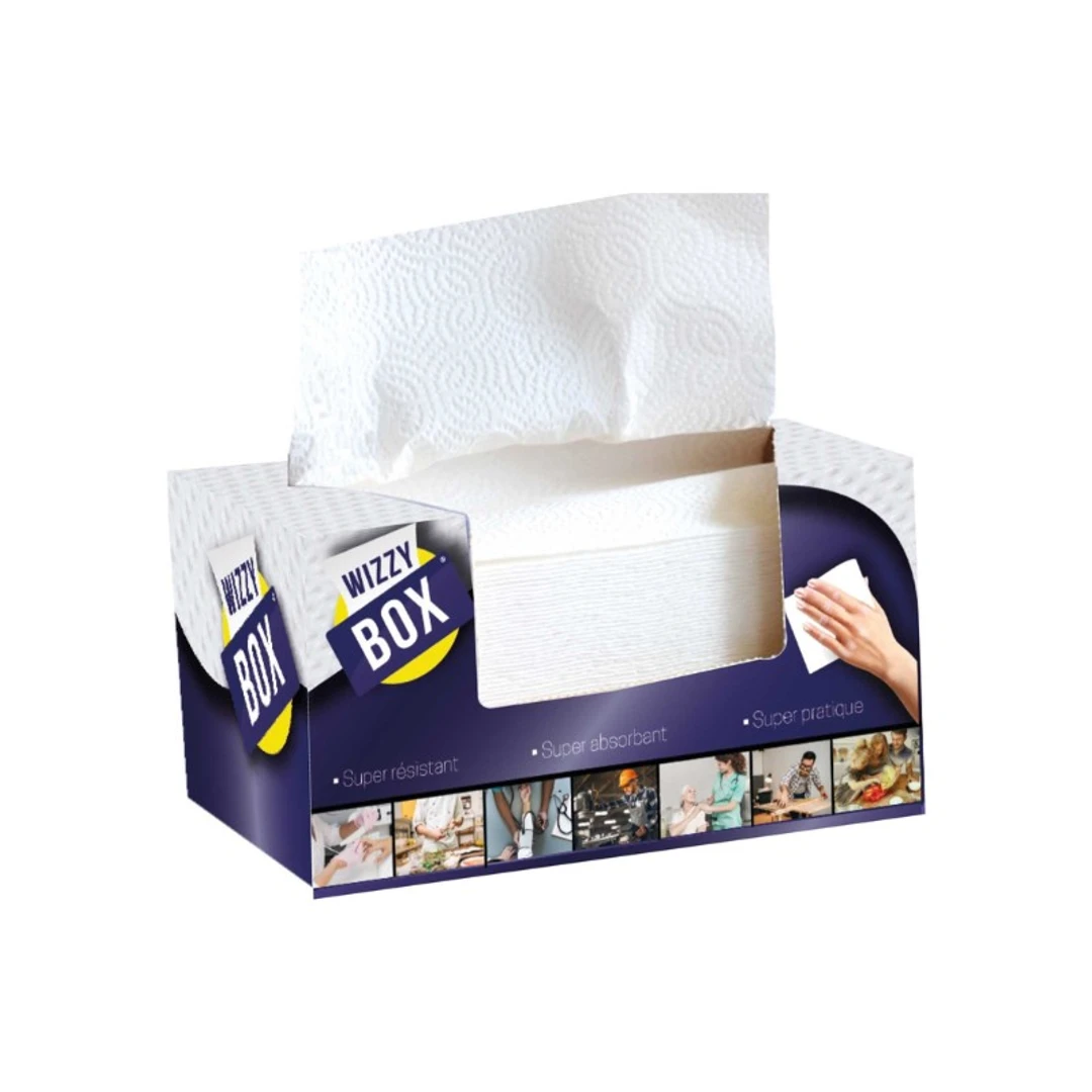 [ETWB] Essuie-Tout Wizzy Box 21X21cm Abena Boite de 180 Formats