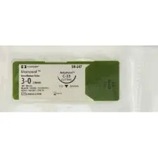 [FS3-090CM] Fil de Suture Non Résorbable Monosoft 3-0 90cm Aiguille 24mm l'unité