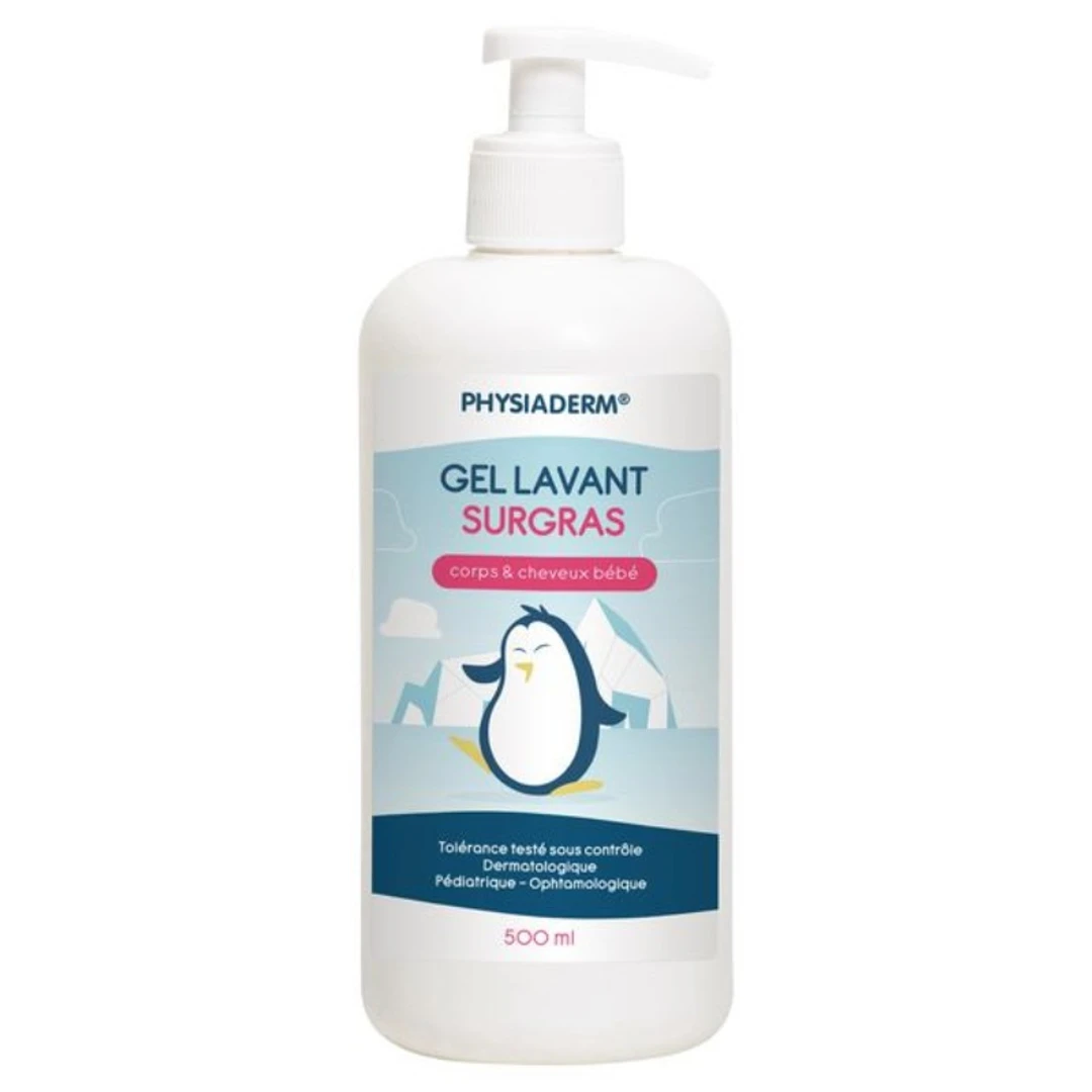 [GLPHY] Gel Lavant Surgras Pour Bébé Physiaderm Flacon de 500ml