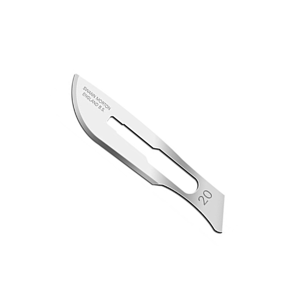 [LBUU20] Lame Bistouri Sterile N° 20 Usage Unique Bte de 100 Swann-Morton