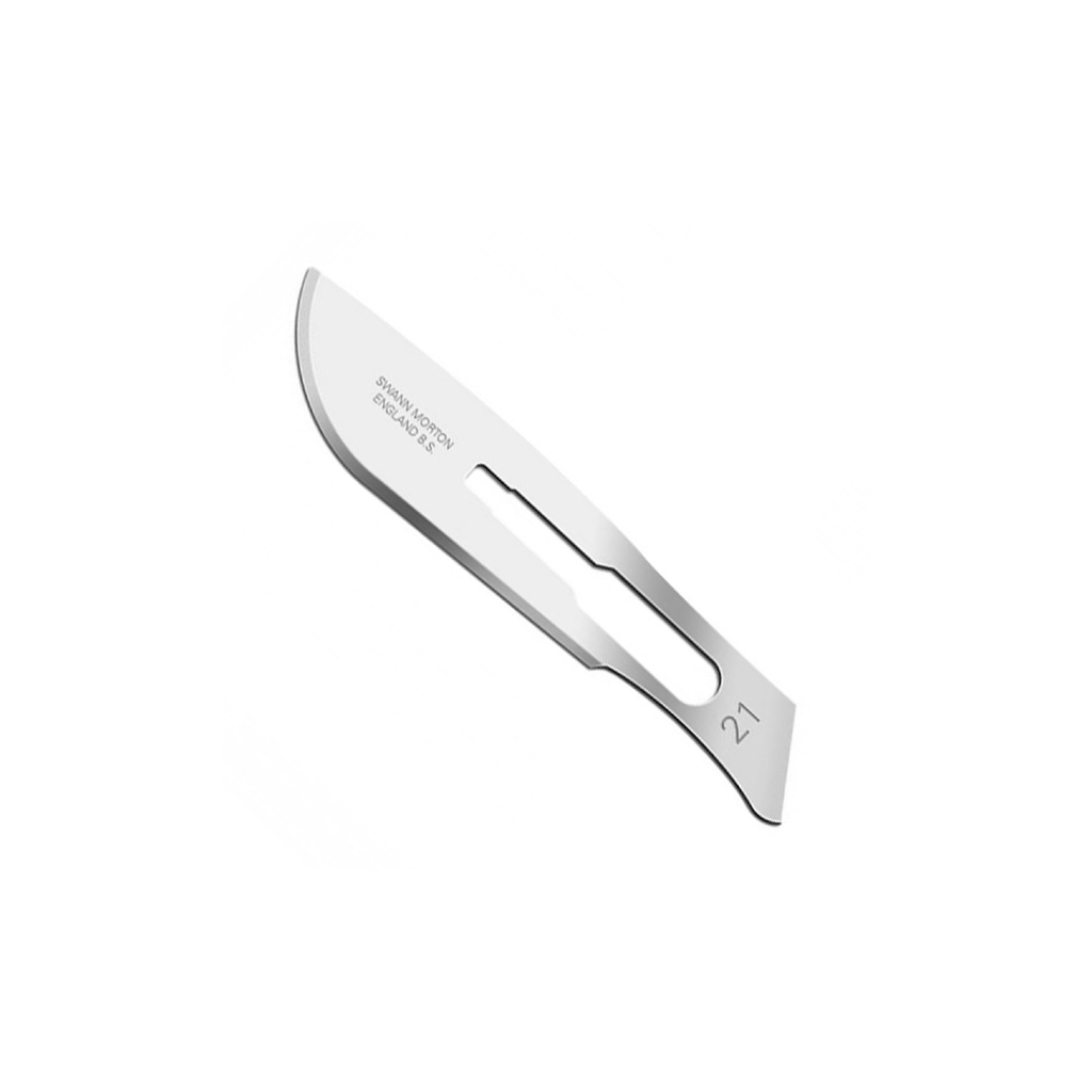 [LBUU21] Lame Bistouri Sterile N° 21 Usage Unique Bte de 100 Swann-Morton