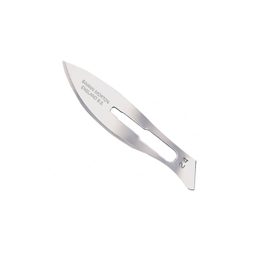 [LBUU24] Lame Bistouri Sterile N° 24 Usage Unique Bte de 100 Swann-Morton