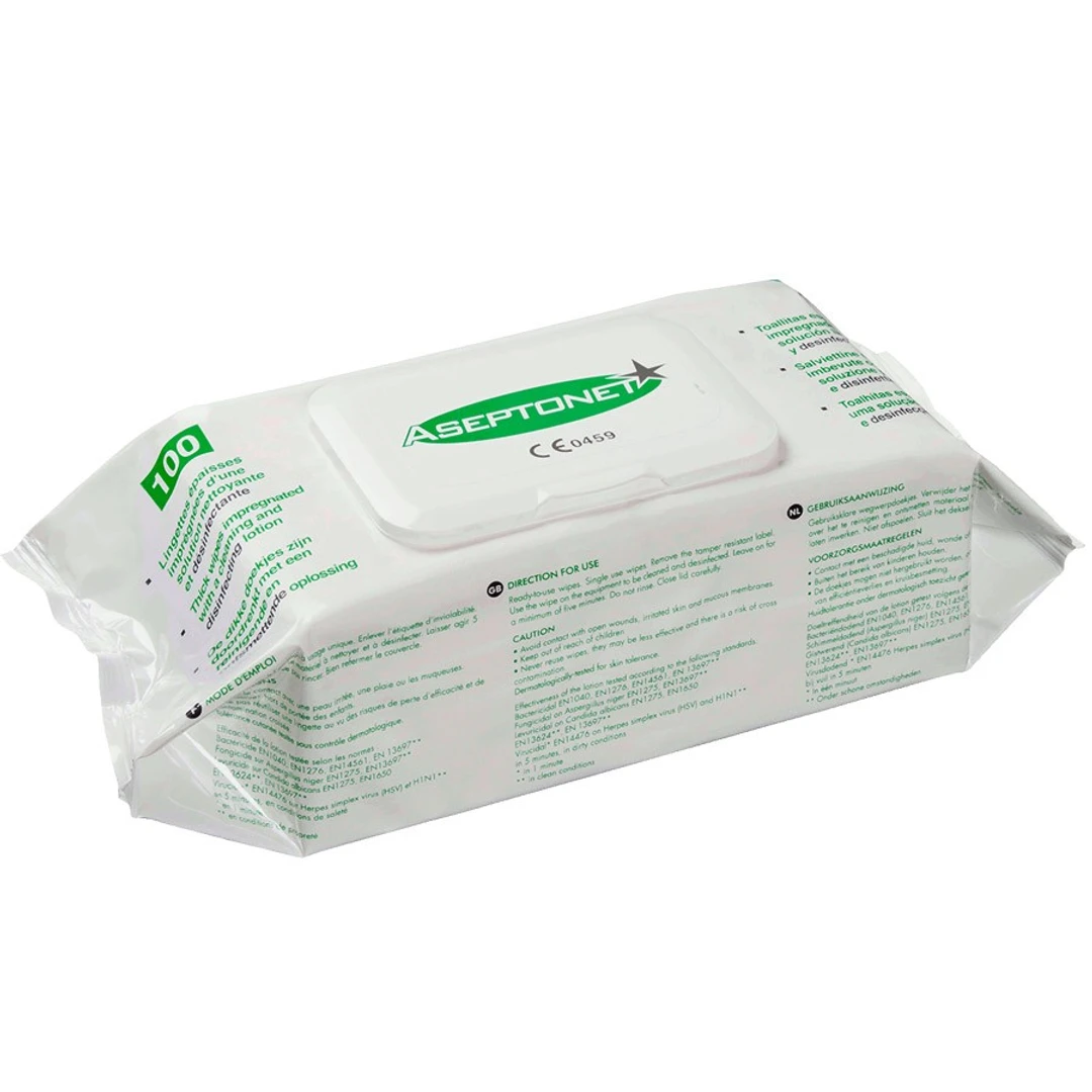 Lingette Désinfectante Aseptonet Sachet de 100