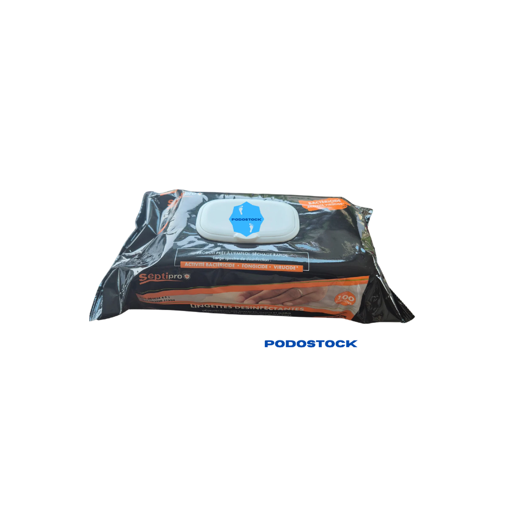 [LDSEPTIPRO] Lingette Désinfectante Surfaces-Objets-Mains Septipro Sachet de 100
