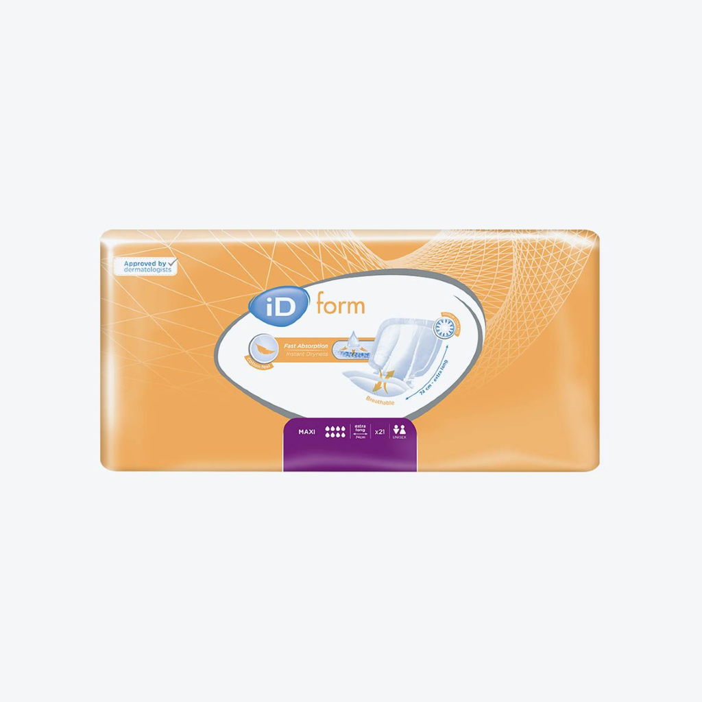 [PIDFORMM] Protection pour fuites urinaires ID FORM Maxi-Extra Long Sachet de 21