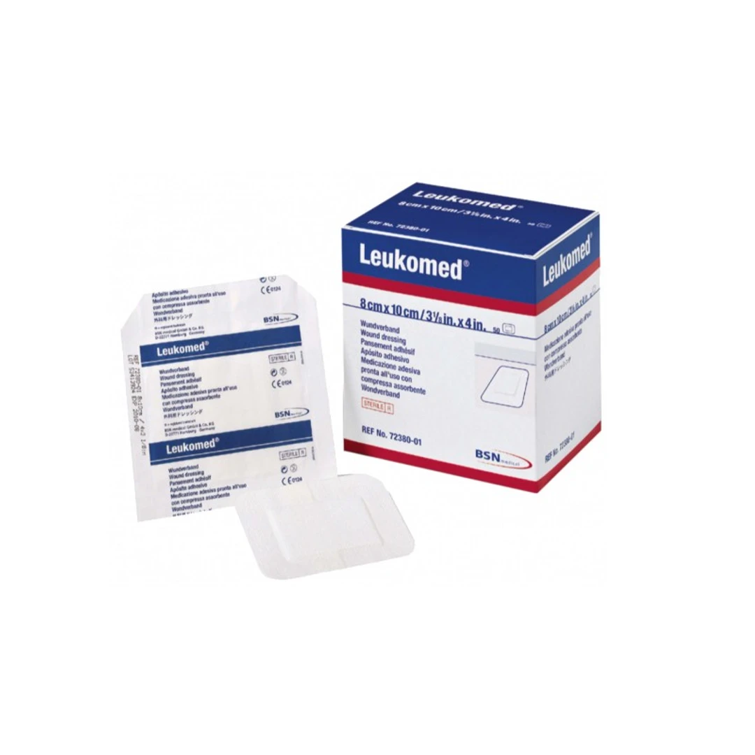 [PL8X10] Pansements Steriles Non Tisse Blanc 8X10Cm Leukomed Boite de 50