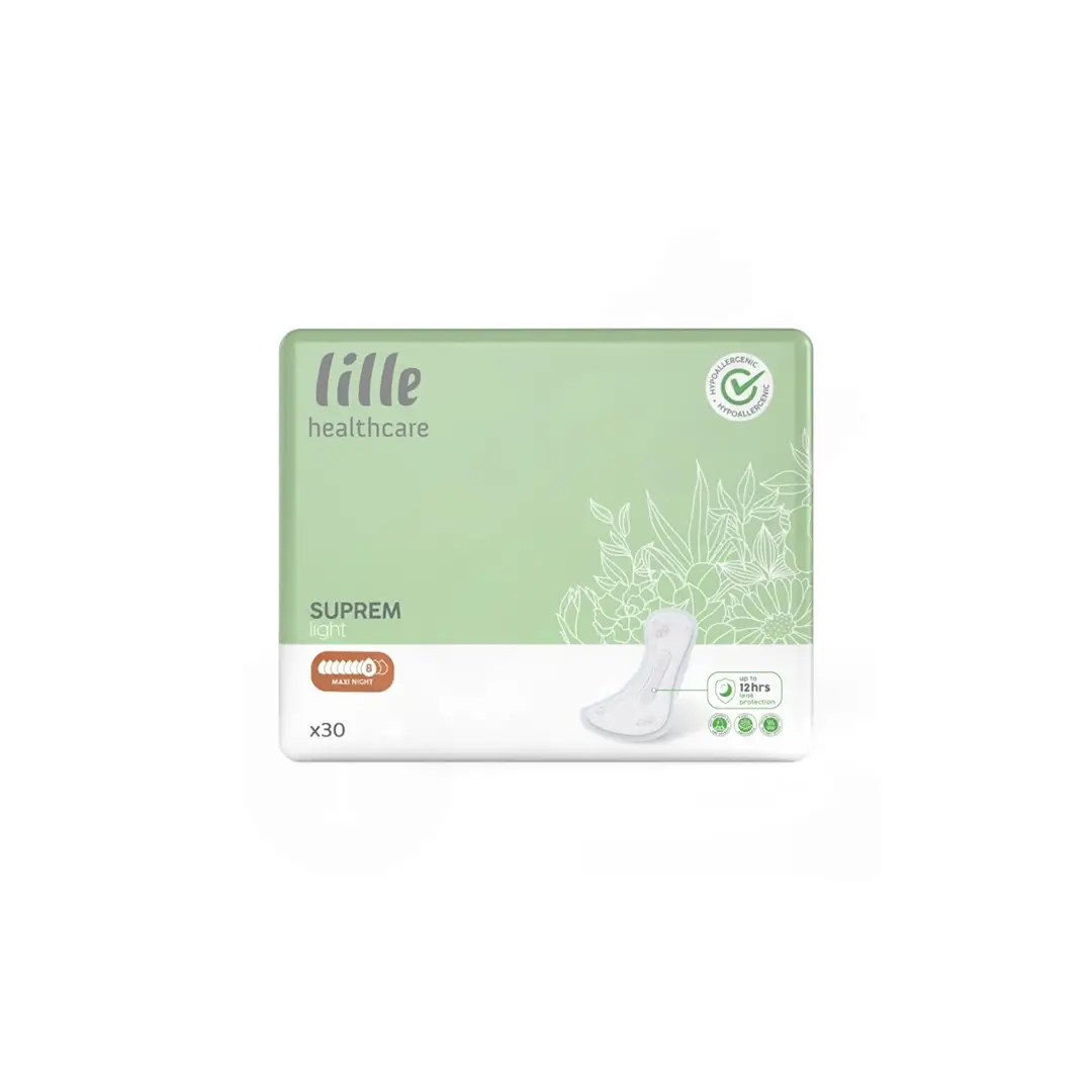 Protection Pour Fuites Urinaires LILLE SUPREM Night Maxi Sachet de 30