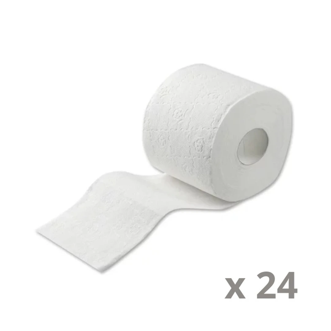 [PT2P24] Papier Toilette 2 Plis 100% Pure Cellulose sachet de 24 rouleaux