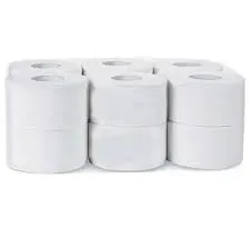 Papier Toilette Jumbo Mini 130M (Gaufré) Le Rouleau