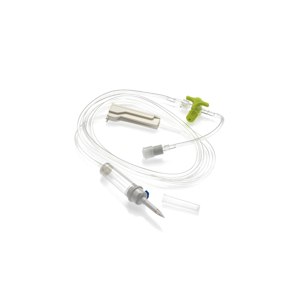 Perfuseur Y + Robinet 3 Voies Gravity 5.5 190cm Didactic Lot de 10