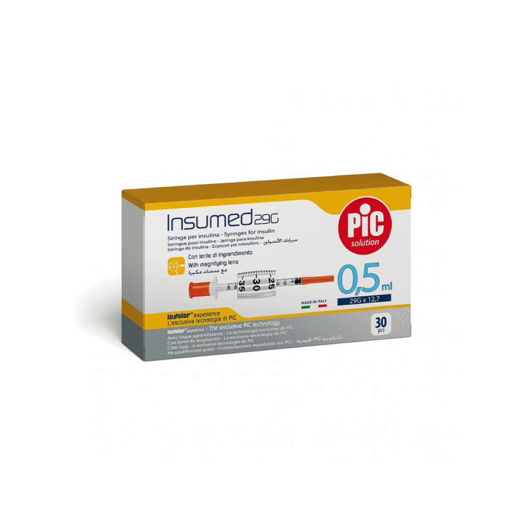 Seringue Insuline Codan 0.5ml 30GX8mm Insumed Bte de 30