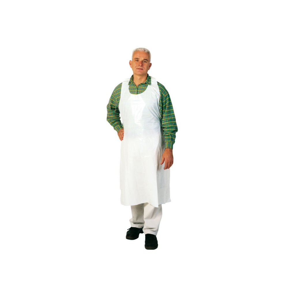 [TPE] Tablier de Protection PE Blanc Polyethylène Sachet de 100