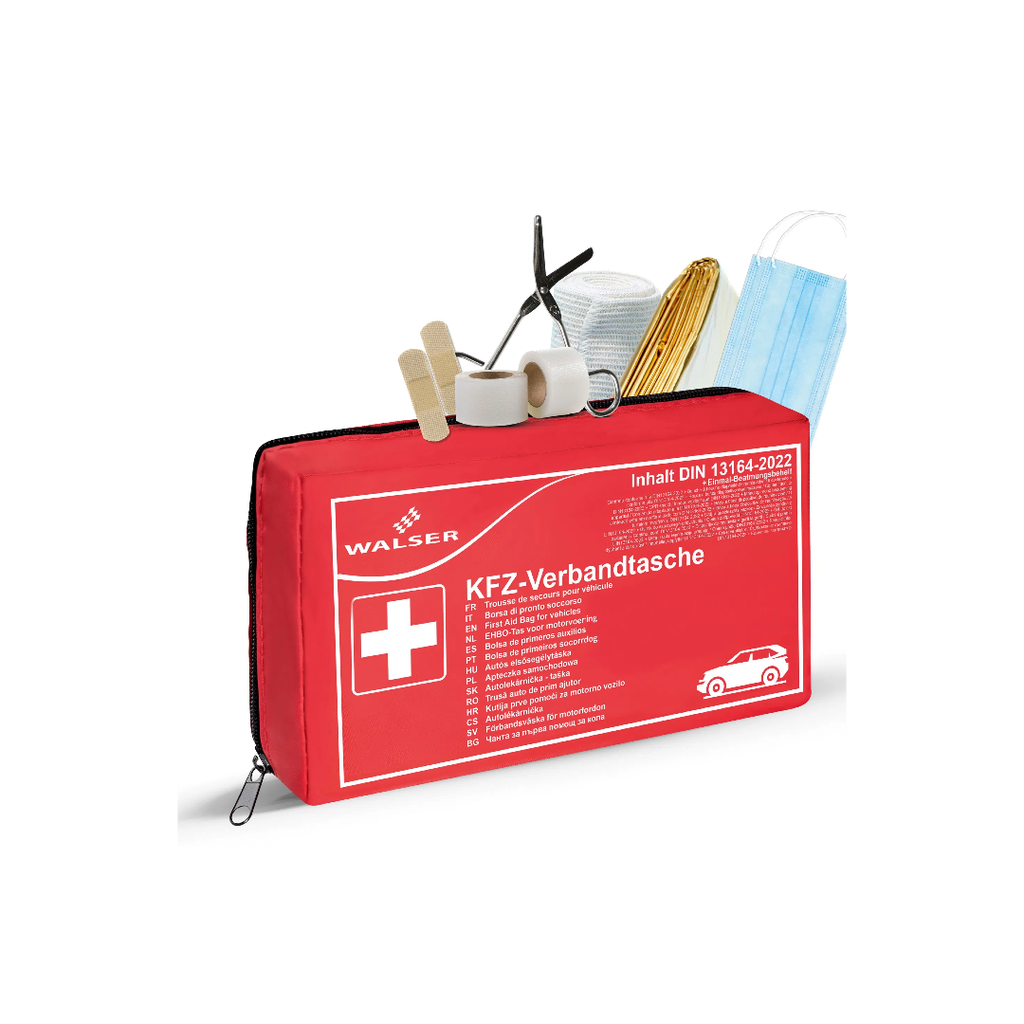 Trousse de Secours Vehicule Rigide Rouge