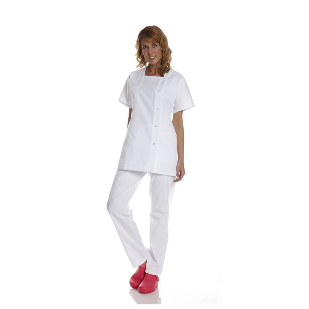 Blouse Femme "Tilda" Col En U Manches Courtes Comed (Taille 0)