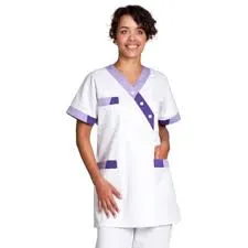 [BTIMBI-BT0] Blouse Femme "Timbi" Col En V Manches Courtes Comed (Taille 0)