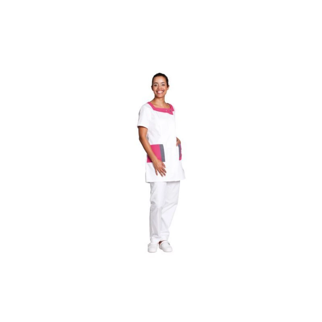 [BTWITO-BR-T0] Blouse Femme "Twito" Col En U Manches Courtes Comed- arrêt référence (Taille 0)