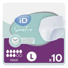 Pants Adulte ID SENSITIVE T3 Large Maxi Sachet de 10