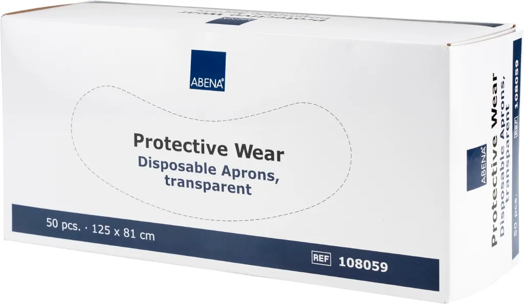 Tablier de Protection Abena LDPE Blanc 125X81cm Boite de 50
